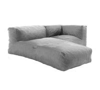 Salon de jardin modulable un fauteuil d'angle et une méridienne gris Mixi, Oviala