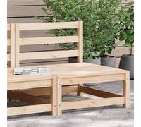 Salon de jardin modulable vidaxl bois massif 1 personnes x 63.5 cm marron Beige G