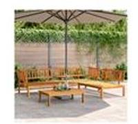 Salon de jardin modulable vidaxl bois resine tressee 4 personnes 92 x 100 x 69 cm 4 pieces