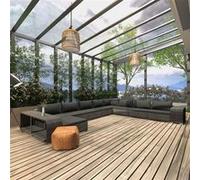 Vidaxl Salon De Jardin 11 Pcs Avec Coussins Résine Tressée Gris Gris