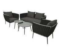 Salon de jardin Monza - Jardideco Noir G