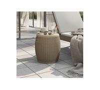 Vidaxl Boîte De Rangement De Jardin 4 En 1 Marron Clair Polypropylène