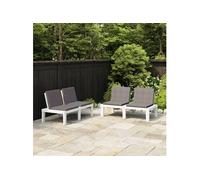 Salon de jardin resine 4 personnes 2 pieces