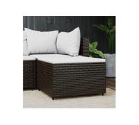 Salon de jardin resine tressee marron 1 personnes