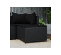 Salon de jardin resine tressee noir 1 personnes