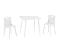 Salon de jardin ROBA bois massif 2 pieces blanc G