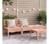Vidaxl Canapés De Jardin Sans Accoudoirs 4 Pcs Bois Massif Douglas
