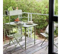 Salon De Jardin Spécial Balcon En Acier Gain De Place Vert