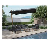 Salon de jardin Taormina structure aluminium - 4 places - Jardideco