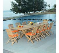 Salon de jardin teck alexandrie 10 place