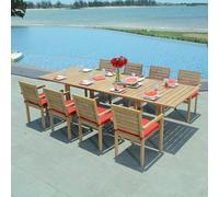 Salon de jardin teck grenade 8 places