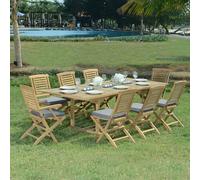 Salon de jardin teck huelva 8 places