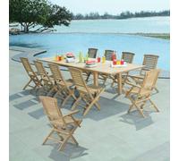 Salon de jardin teck murcie 10 places