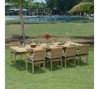 Salon de jardin teck utrilla 8 places