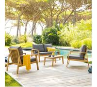 Salon de jardin ""Tiwi"" 4 places en acacia - Hespéride