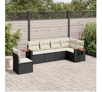 Salon de jardin - vidaXL - 6 pcs - Résine tressée - Housses amovibles - Conception modulaire