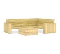 Vidaxl Salon De Jardin 2 Pcs Bois De Pin Imprégné