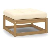 Salon de jardin Vidaxl bois massif beige 56 x 56 x 56 1 personnes beige G