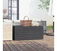 Salon de jardin Vidaxl bois massif gris Gris G