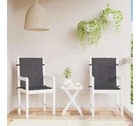 Salon de jardin Vidaxl gris 2 pieces 2 personnes Anthracite G