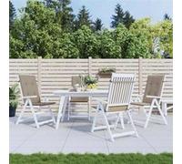 vidaXL Salon de jardin gris 4 personnes