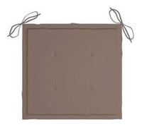 Vidaxl Coussins De Chaise Jardin Lot De 6 Taupe 40x40x4cm Tissu Oxford
