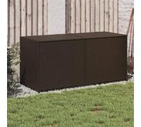 Salon de jardin Vidaxl marron resine tressee Marron G