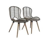 Salon de jardin VIDAXL Rotin 2 personnes 2 pieces