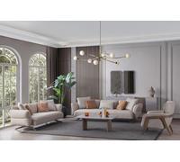 Salon de luxe moderne Set 4pcs. 4+3 places fauteuil et table basse nouveau JVmoebel