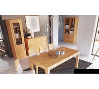 Salon Ensemble 8 pièces Commode 4 chaises Vitrine Sideboard Nouveau