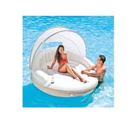 Salon flottant avec auvent 199x150 cm 58292 EU, île flottante, chaise longue de piscine, salon flottant, chaise longue flottante gonflable