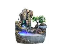 Salon Fontaine de Table Rockery Stream, Cascade d'intérieur for la méditation, idéale for Maison ou Le Bureau Détente(Petit)