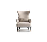 Salon Groupe de trois fauteuils Canapé en tissu 6pcs Beige Tables basses