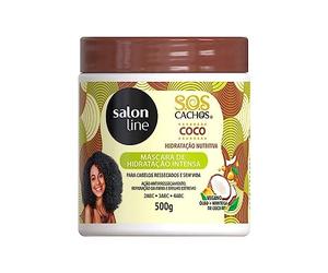 Salon Line - Linha SOS Cachos (Oleo de Coco) - Mascara de Hidratacao Intensa 500 g - (SOS Curls (huile de coco) - Masque hydratant en profondeur 500 g
