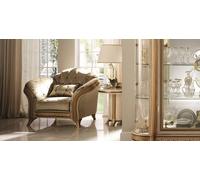 Salon Luxe Fauteuil Hôtel Coussin Classique Une place Beige arredoclassic