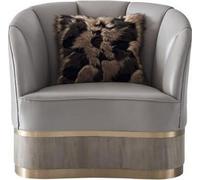 Salon Luxe Fauteuil Hôtel Rembourré Chaises Modernes Une Place Designer Gris Nouveau
