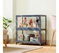 Salon Meuble Vitrine,Vitrine en Acrylique Debout,Armoire de Collection,Peut être Utilisé pour le Rangement des Ustensiles de Cuisine et des Livres,Ainsi Que pour l'exposition de Poupées 70×32×73cm