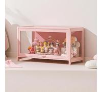 Salon Meuble Vitrine,Vitrine en Acrylique Debout,Armoire de Collection,Peut être Utilisé pour le Rangement des Ustensiles de Cuisine et des Livres,Ainsi Que pour l'exposition de Poupées 70×32×40cm