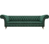 Salon Meubles rembourrés de luxe Canapé quatre places Vert JVmoebel