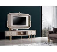 Salon moderne Ensemble composé d'un buffet RTV de luxe et d'un cadre TV 2pcs