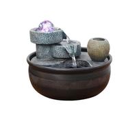 Salon Ornements de Richesse d'eau Courante Bureau Artisanat en Circulation Salon créatif Fortune Table à thé Roue Eau Feng Shui Détente