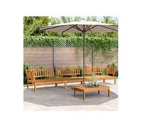 Salon palette de jardin 4 pcs bois d acacia massif