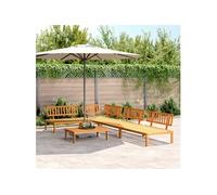 Salon palette de jardin 5 pcs bois d acacia massif