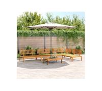 Salon palette de jardin 5 pcs bois d acacia massif