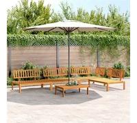 Salon palette de jardin 5 pcs bois d acacia massif