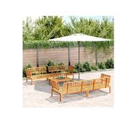 Vidaxl Salon Palette De Jardin 5 Pcs Bois D'acacia Massif