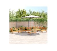 Salon palette de jardin 6 pcs bois d acacia massif