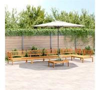 Salon palette de jardin 6 pcs bois d acacia massif