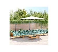 Salon palette de jardin avec coussins 5pcs bois d acacia massif