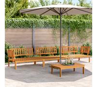 Vidaxl Salon Palette De Jardin 4 Pcs Bois D'acacia Massif